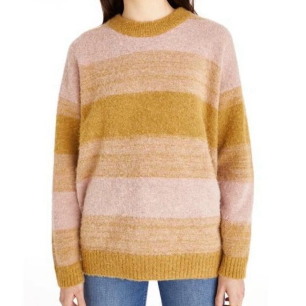 Madewell Otis Pullover Sweater in Space
Dye Striped Womens Size Large